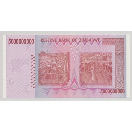Zimbabwe - 5 Billion dollar - 2008 - Neuf