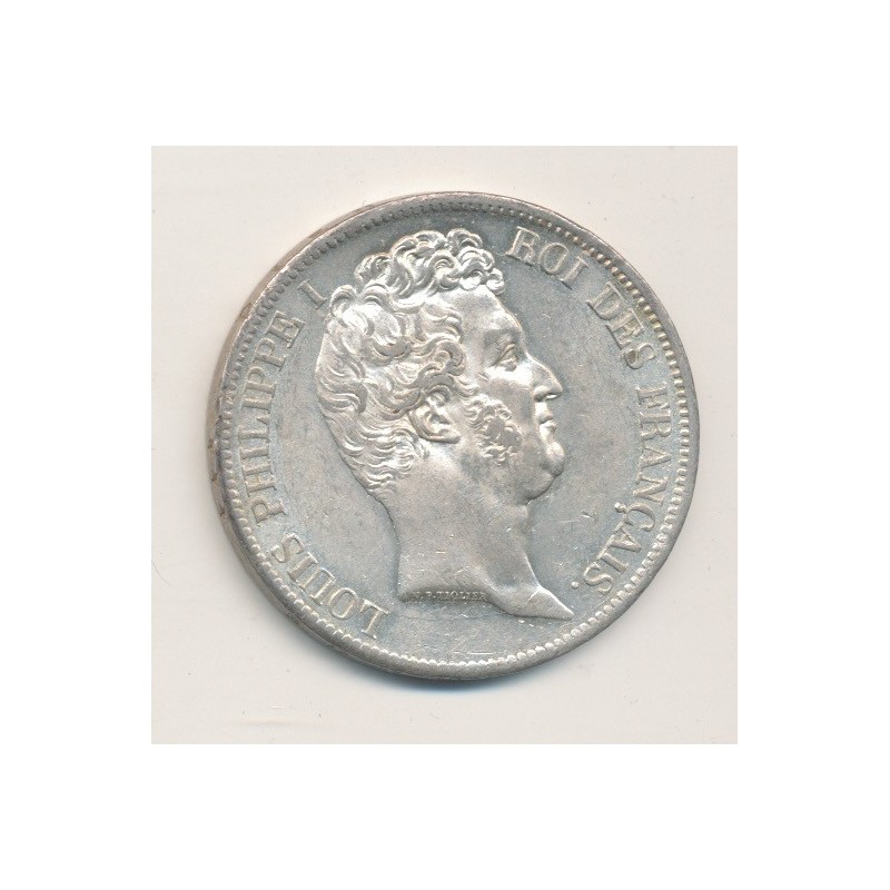 5 Francs Louis Philippe I - 1830 A Paris - Tranche en creux