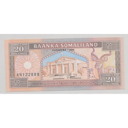 Somalie - 20 Shillings 1996 - Neuf