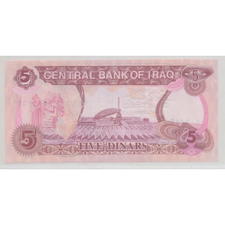 Irak - 5 Dinars 1992 - Neuf