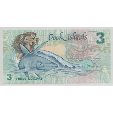 Iles cook - 3 Dollars 1987 - Neuf