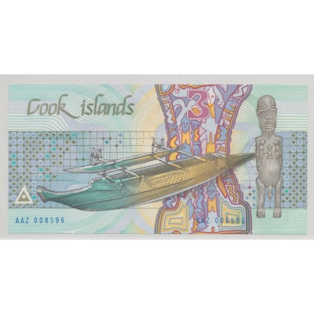 Iles cook - 3 Dollars 1987 - Neuf