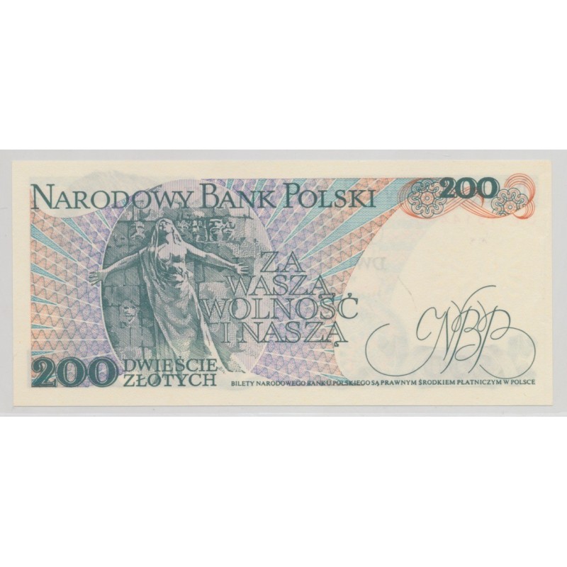 Pologne - 200 Złoty 1986 - Neuf