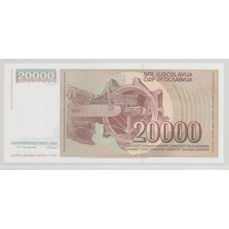 Yougoslavie - 20000 Dinars 1987 - Neuf