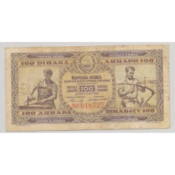 Yougoslavie - 100 Dinars 1946 - TB+