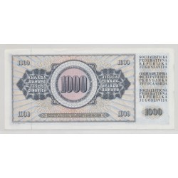 Yougoslavie - 1000 Dinars 1981 - Neuf 2