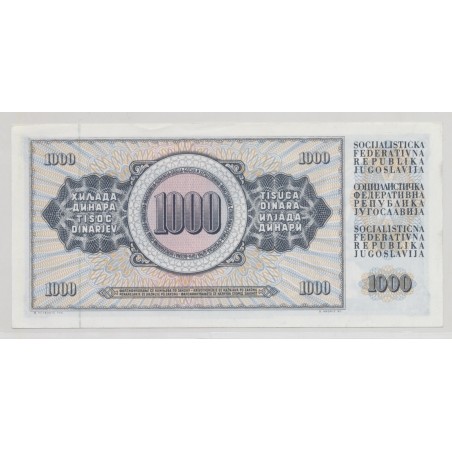 Yougoslavie - 1000 Dinars 1981 - Neuf