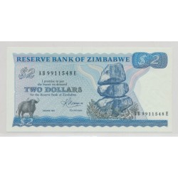 Zimbabwe - 2 dollars 1983 - Neuf