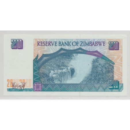 Zimbabwe - 20 dollars 1997 - Neuf