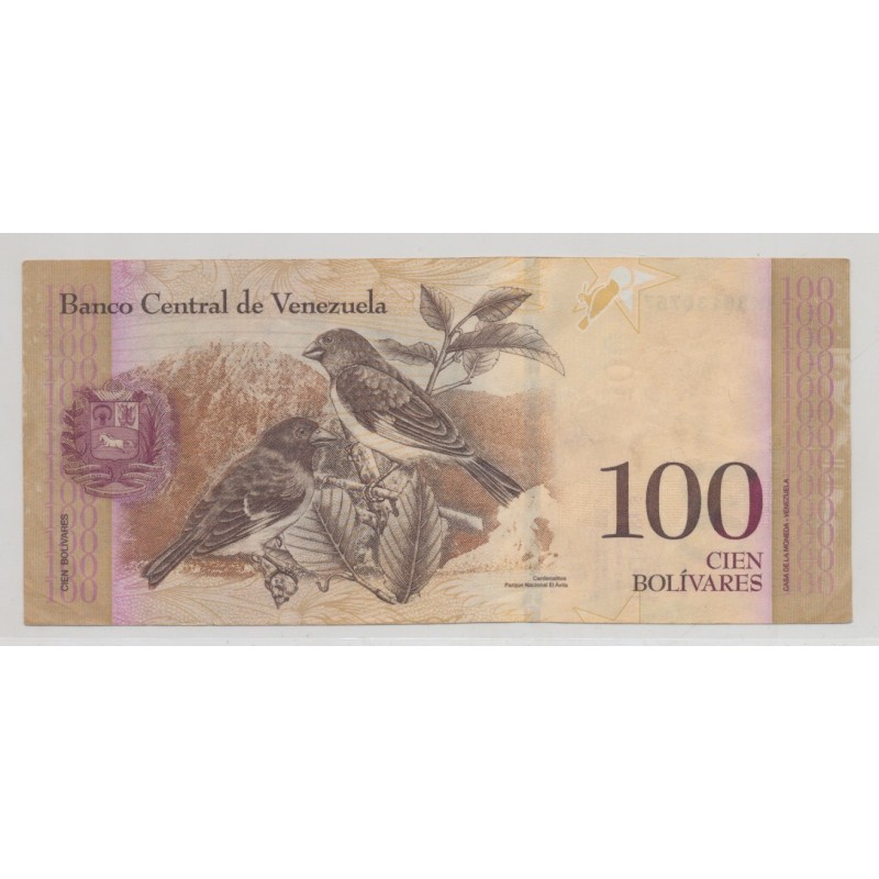Vénézuéla - 100 Bolivares 2015 - TTB