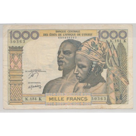Afrique de l'ouest - 1000 Francs - K Sénégal - TB+