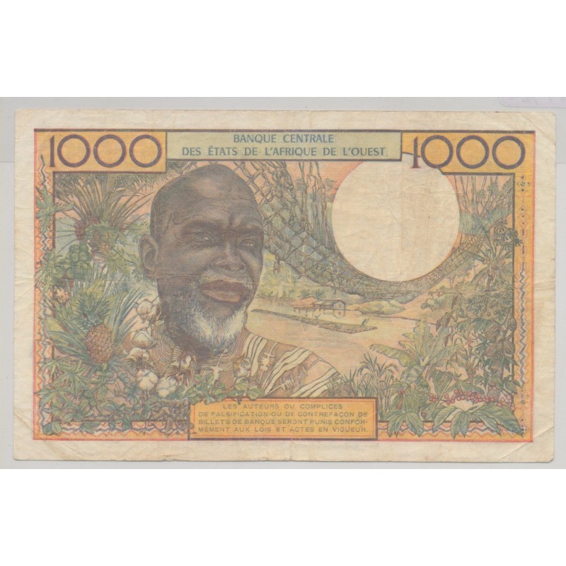 Afrique de l'ouest - 1000 Francs - K Sénégal - TB+