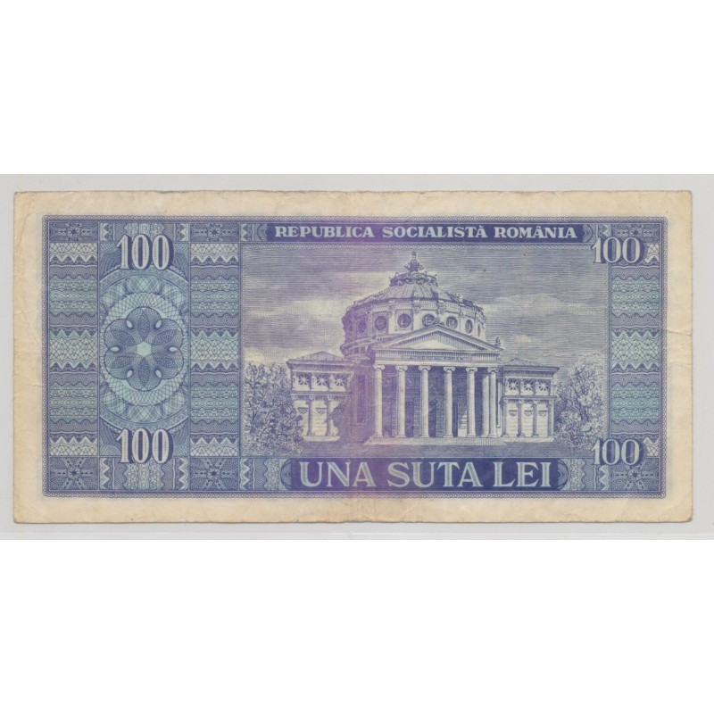 Roumanie - 100 lei - ND 1966 - TTB