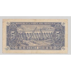 Roumanie - 5 lei 1952 - TTB 2