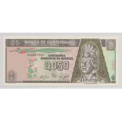 Guatemala - 50 Centavos de Quetzal 1989 - Neuf