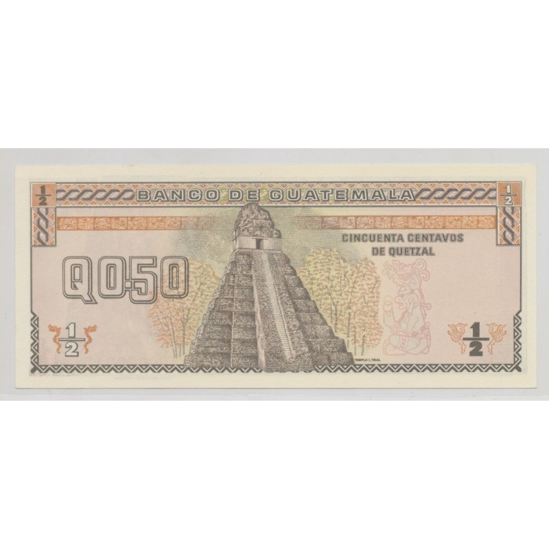Guatemala - 50 Centavos de Quetzal 1989 - Neuf