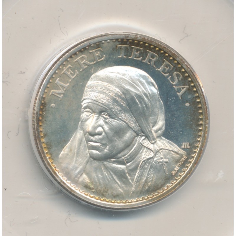 Médaille - Mère Thérèsa - argent - FDC