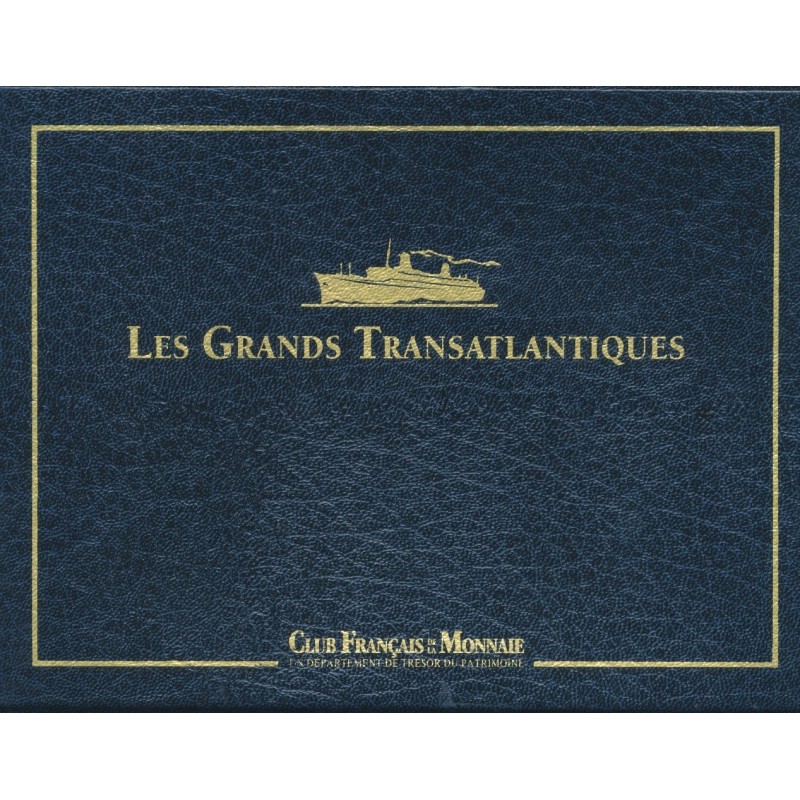 Coffret 12 Médailles - Les Géants des mers - Paquebots Transatlantiques