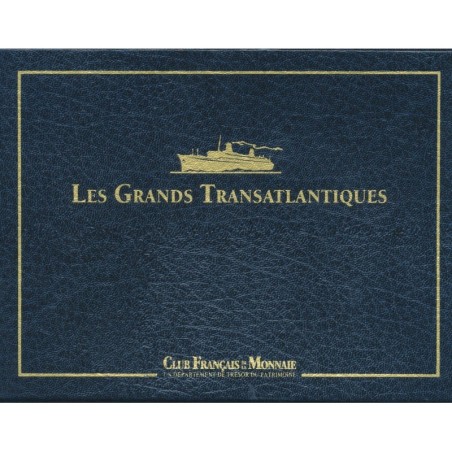 Coffret 12 Médailles - Les Géants des mers - Paquebots Transatlantiques