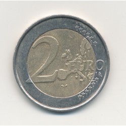 Monnaie Fautée - 2 Euro 2004 Belgique - surplus métal sur le front - TTB 2