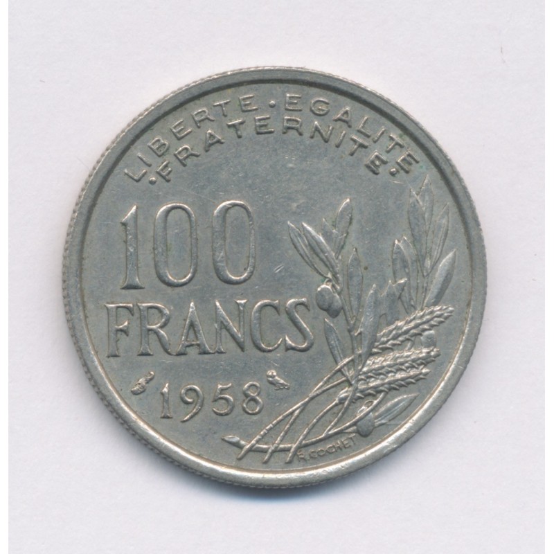 100 Francs Cochet - 1958 Chouette - SUP