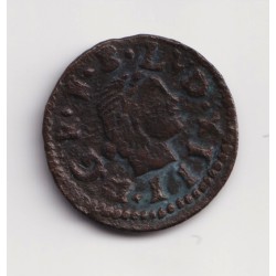 Louis XIII - Denier Cervera - Principauté Catalogne - TTB
