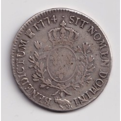 Louis XV - Écu de béarn à la vieille tête - 1774 Pau - TB 2