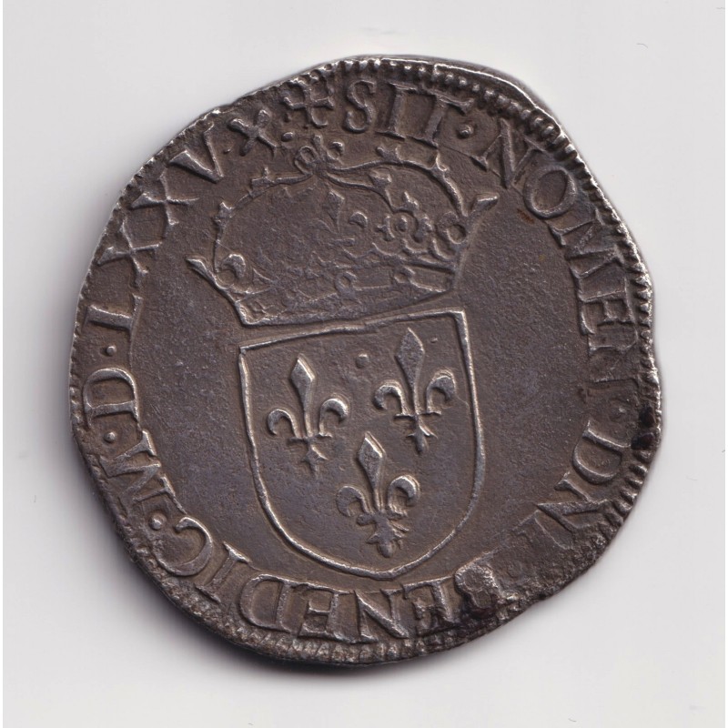 Charles IX - Teston 1575 D Lyon - argent - TTB/TTB+ 