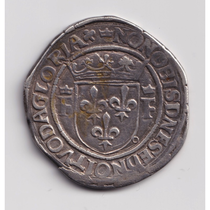 François 1er - Teston - 14e Type Lyon - argent - TB+/TTB