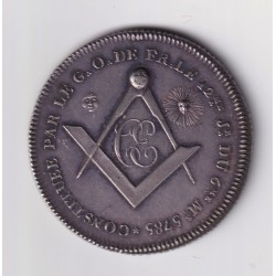 Jeton Maçonnique - Loge de la constance éprouvée - 1785 - argent - SUP+