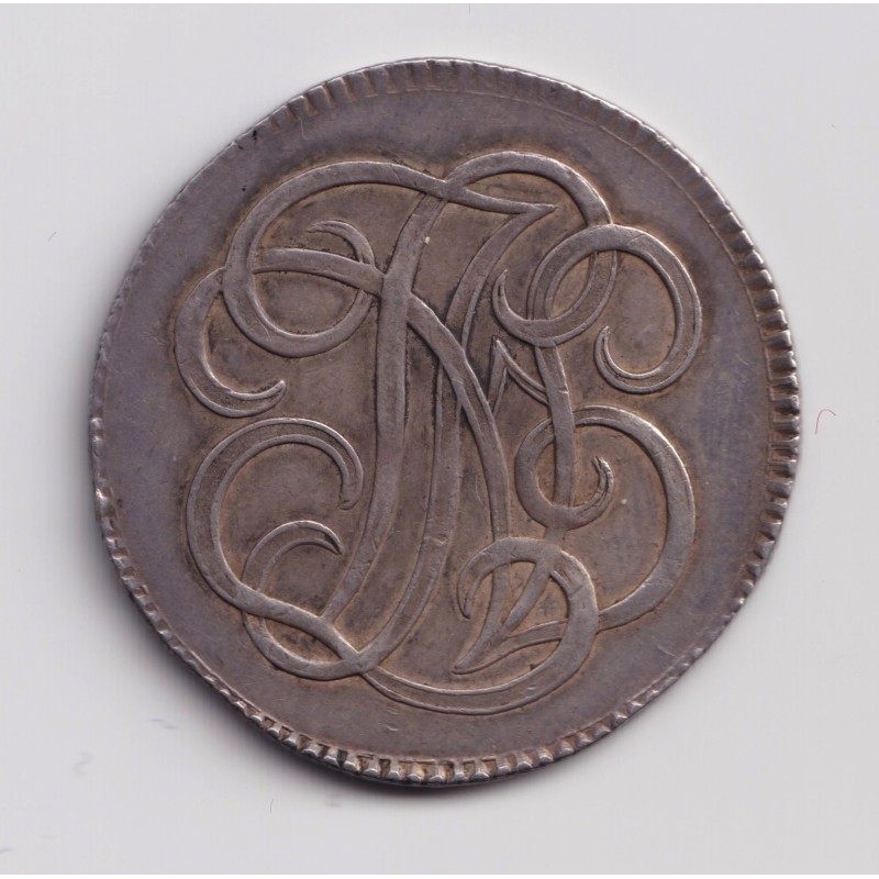Jeton Maçonnique - Amitié de l'Orient de Paris - 1777 - Louis XVI - argent - TTB+