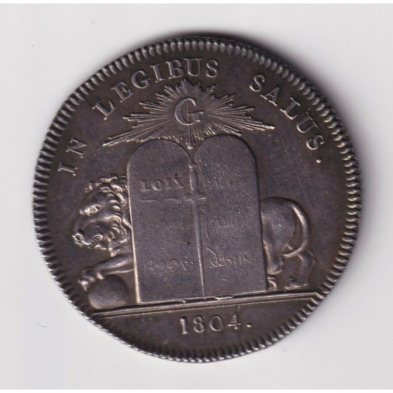 Jeton Maçonnique - Loge Thémis de l'Orient de Paris - 1804 - argent - Napoléon I - SUP 