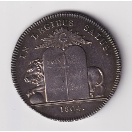 Jeton Maçonnique - Loge Thémis de l'Orient de Paris - 1804 - argent - Napoléon I - SUP 