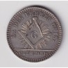 Jeton Maçonnique - Loge des frères unis - Orient de paris - 1806 - argent - TTB+