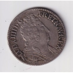 Louis XIV - 1/10 écu aux 3 couronnes - 1715 W Lille - TTB