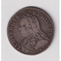Louis XV - 1/5 écu aux branches d'olivier - 1727 D Lyon - TB