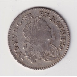 Louis XV - 1/10 écu France-Navarre - 1718 BB Strasbourg - TB+