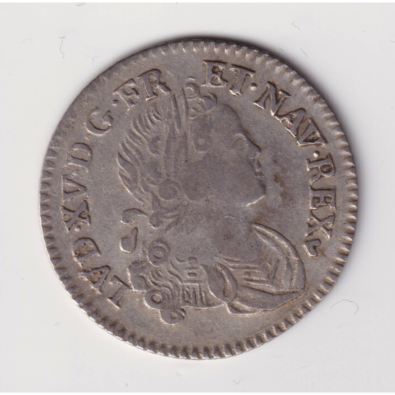 Louis XV - 1/10 écu France-Navarre - 1718 BB Strasbourg - TB+