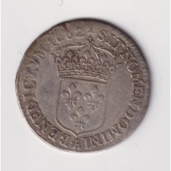 Louis XIV - 1/12 écu mèche au buste juvénile - 1662 A Paris - TB 2