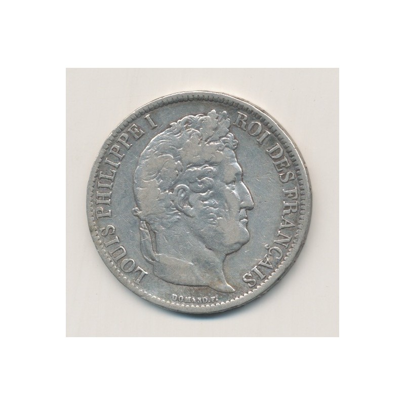 5 Francs Louis philippe I - 1831 M Toulouse - Tranche en creux