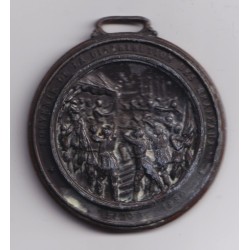 Médaille Maçonnique - Souvenir de la distribution des drapeaux - 1880 - étain  - TTB 2