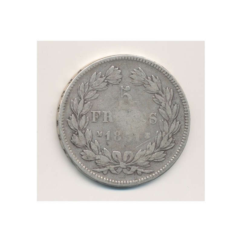 5 Francs Louis philippe I - 1831 M Toulouse - Tranche en creux