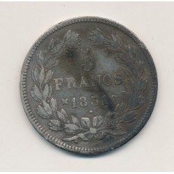 5 Francs Louis philippe I - 1831 MA Marseille - Tranche en creux 2