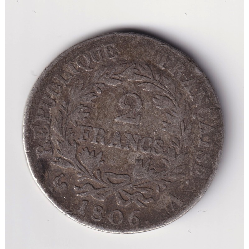 Napoléon empereur - 2 Francs 1806 A Paris - B/B+