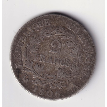 Napoléon empereur - 2 Francs 1806 A Paris - B/B+