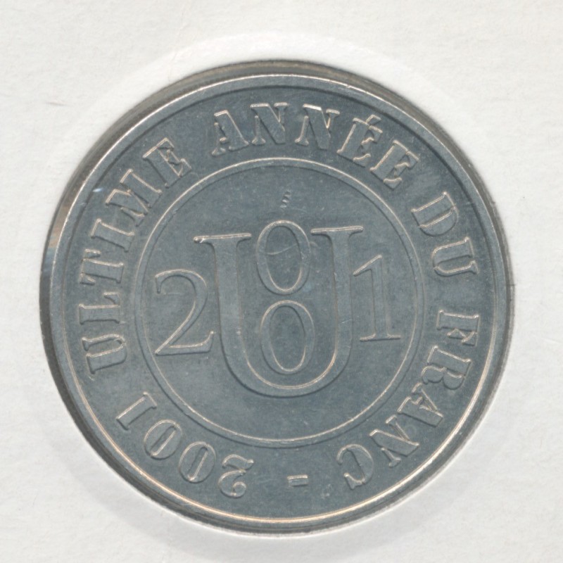 Dept7506 - Ultime année du Franc - 2001 - Monnaie de Paris - Paris