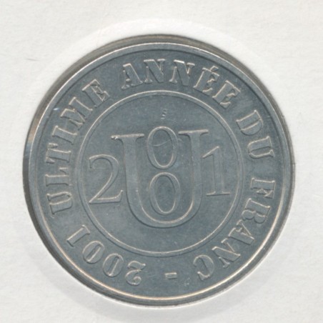 Dept7506 - Ultime année du Franc - 2001 - Monnaie de Paris - Paris