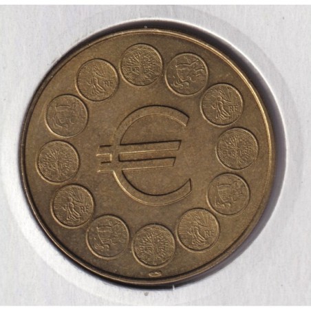 Dept7516 - 4 Monuments Paris et logo euro - 1999 - Thomas cook
