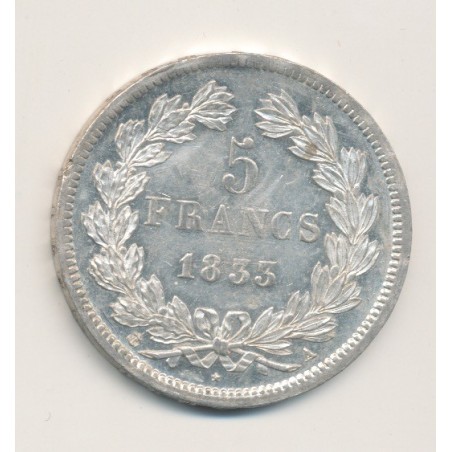 5 Francs Louis philippe I - 1833 A paris