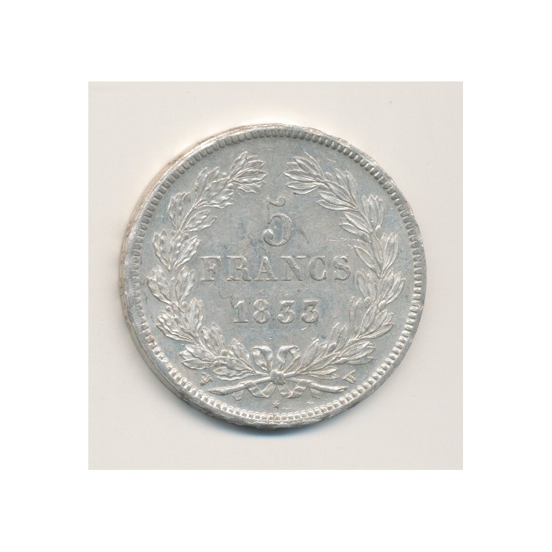 5 Francs Louis philippe I - 1833 W Lille